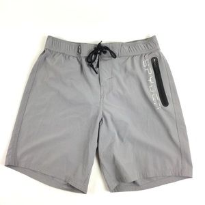 SPYDER Hybrid Swim Liner Shorts Gray Sz Men’s Large